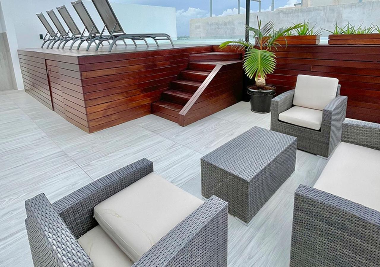 Stylish And Fancy Studio Next To 5Th Av Roof Pool Dk Playa del Carmen Bagian luar foto