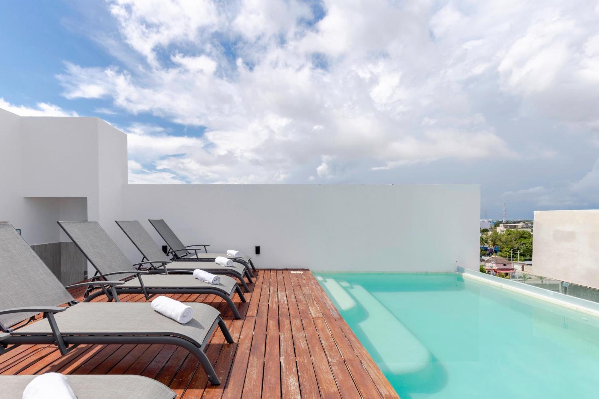 Stylish And Fancy Studio Next To 5Th Av Roof Pool Dk Playa del Carmen Bagian luar foto