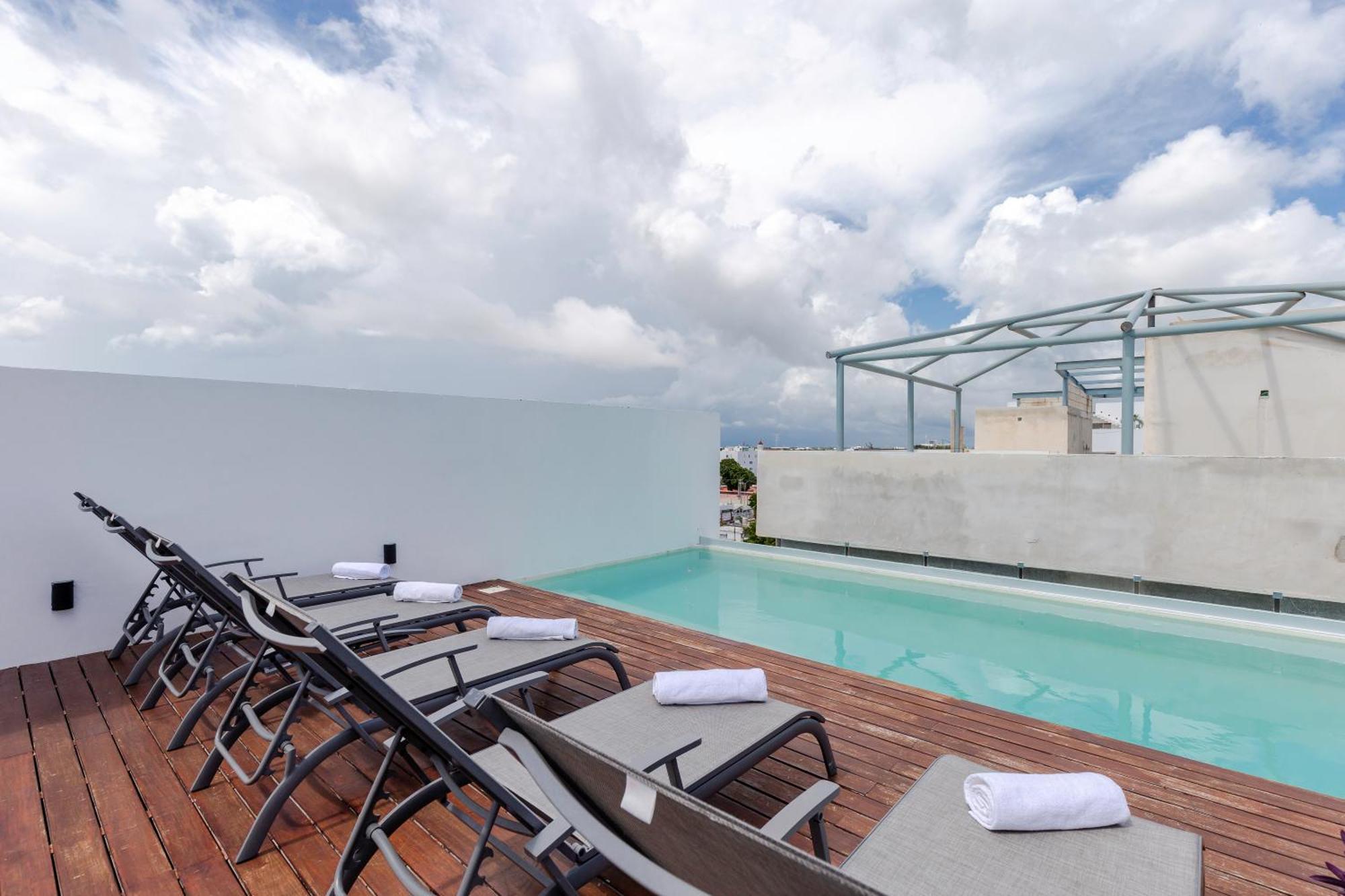 Stylish And Fancy Studio Next To 5Th Av Roof Pool Dk Playa del Carmen Bagian luar foto